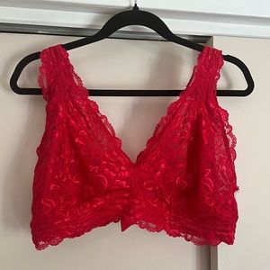 Ardene Curve Red Lace Bralette